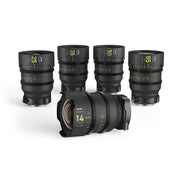 NiSi Athena Prime Full Frame Cinema Lens Set with 5 Lenses + FREE 4x5.65" 1/8 Black Mist and Polarizer