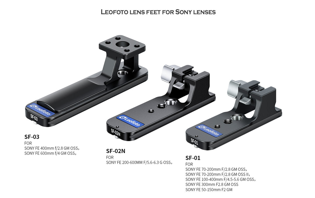 Leofoto Replacement Lens Feet for Sony