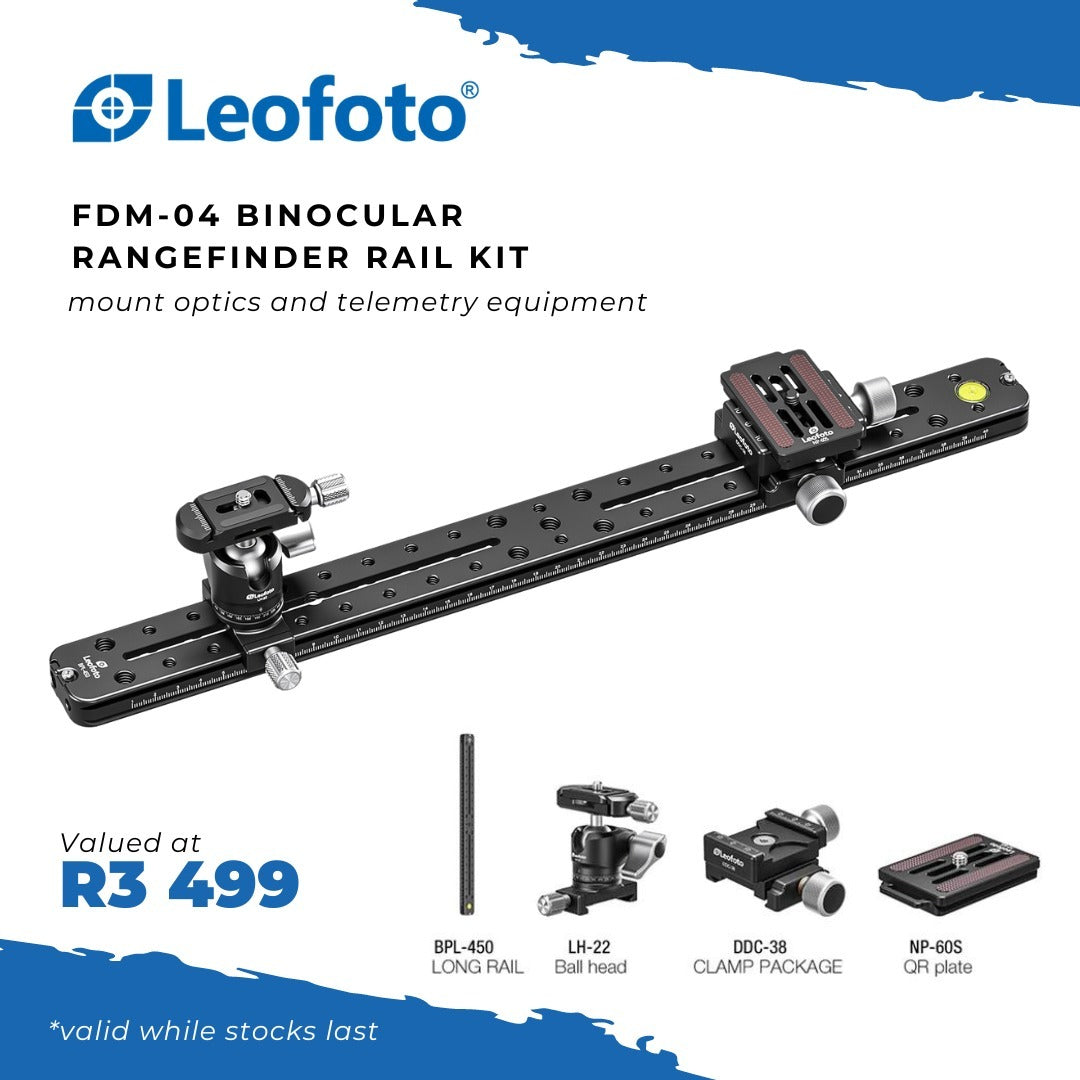 Leofoto Summit LM-403C Rifle Sports Tripod Kit with YB-75LR + FREE FDM-03,04 or 05.