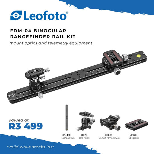 Leofoto Summit LM-403C Rifle Sports Tripod Kit with YB-75LR + FREE FDM-03,04 or 05.