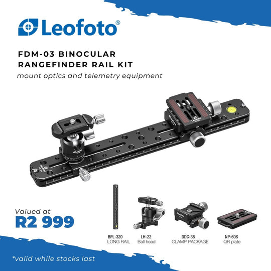 Leofoto Summit LM-403C Rifle Sports Tripod Kit with YB-75LR + FREE FDM-03,04 or 05.