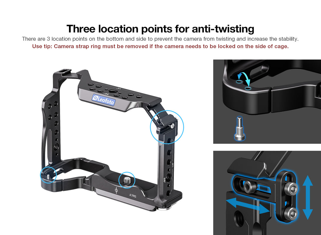 Leofoto Camera Cage for Sony A7R5/A7RIV/A7SIII/A1