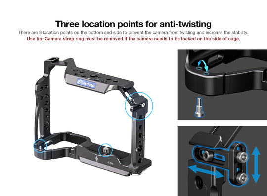 Leofoto Camera Cage for Sony A7R5/A7RIV/A7SIII/A1