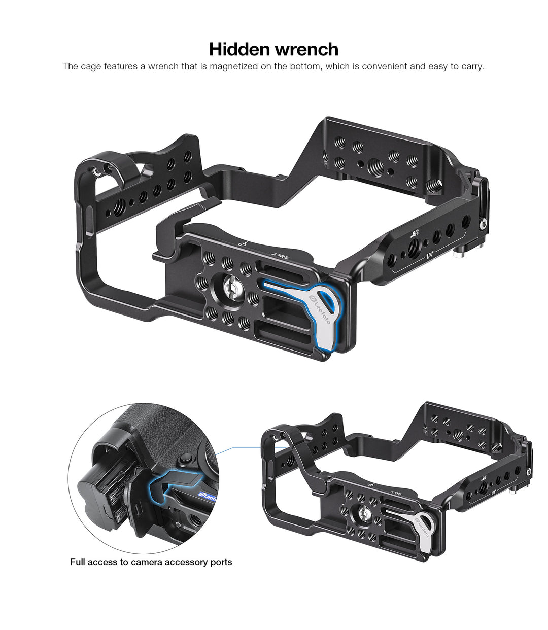 Leofoto Camera Cage for Sony A7R5/A7RIV/A7SIII/A1