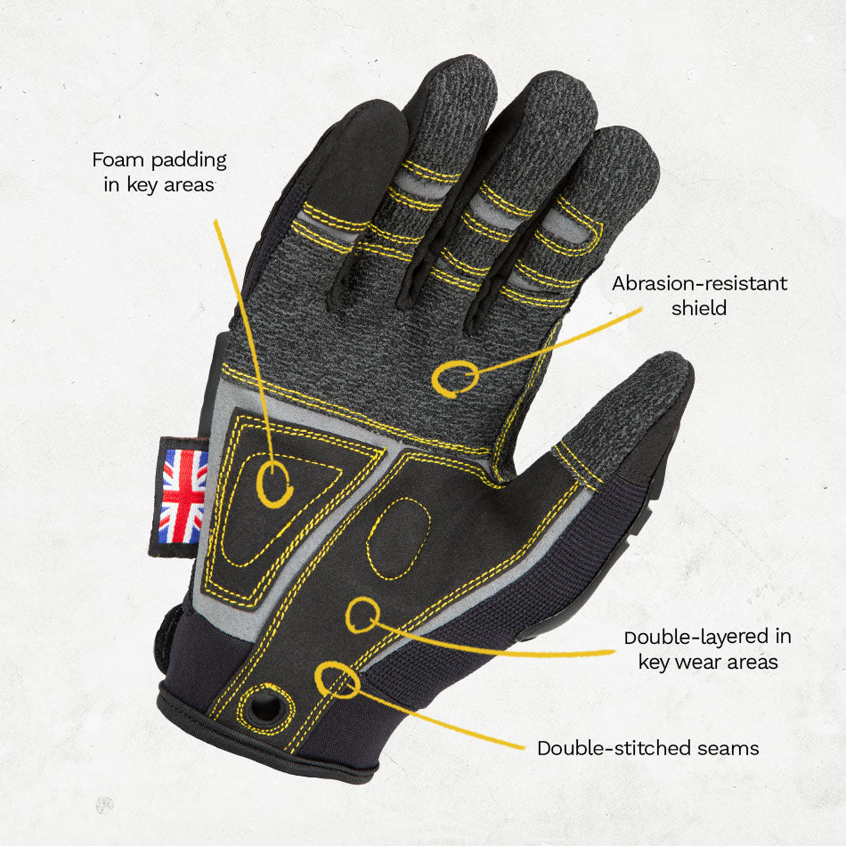 Dirty Rigger Protector 5.0 Glove – Full-Fingered Rigger Glove, Skin-Free