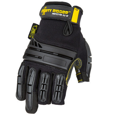 Dirty Rigger Protector 5.0 Framer Glove – Short-Finger Rigger Glove with Goatskin Palm Pads