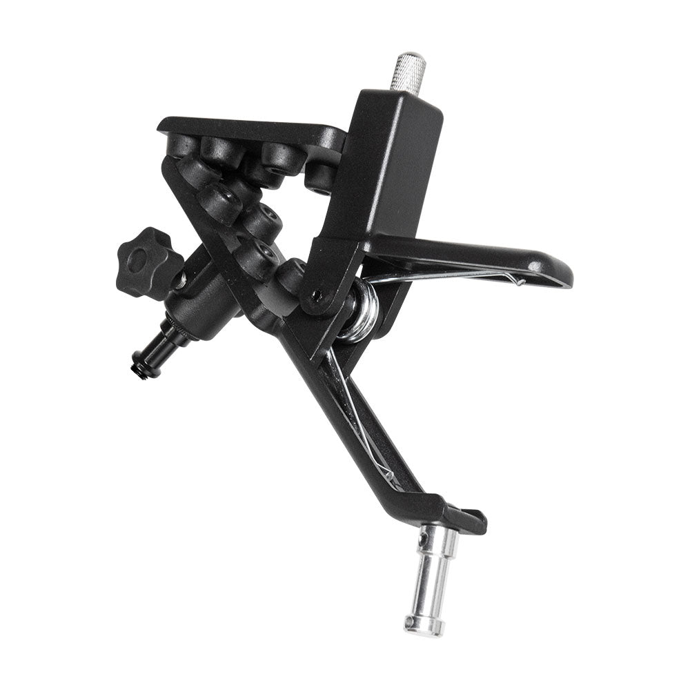 Kupo KCP-550 Adjustable Gaffer Grip – Spring Grip Clamp with Two 16mm Studs