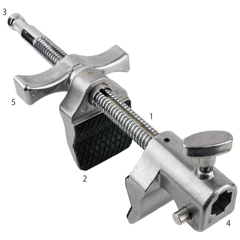 Kupo KCP-601 Super Visor Clamp 9" – Long Cardellini-Style End-Jaw Clamp