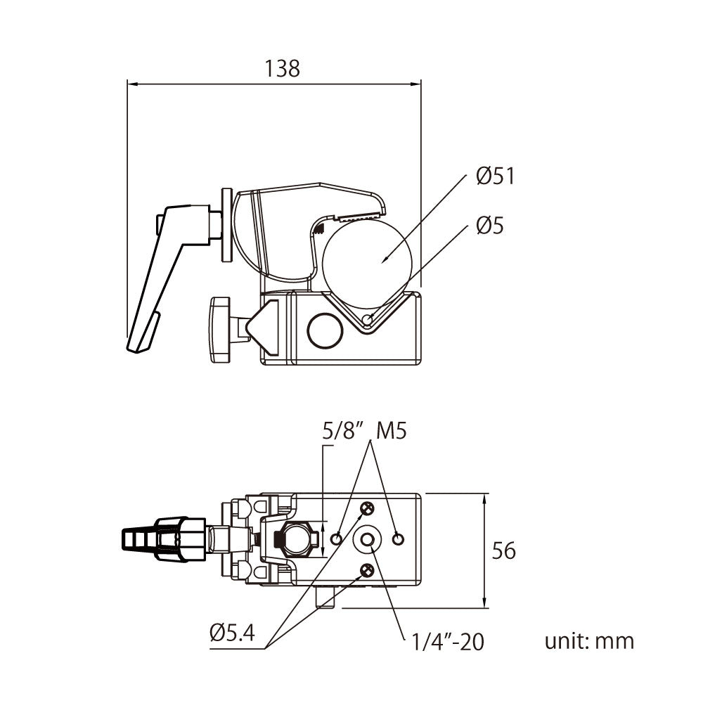 Kupo KCP-710 Super Convi Clamp – Mafer / Super Clamp, Chrome (Stud Sold Separately)