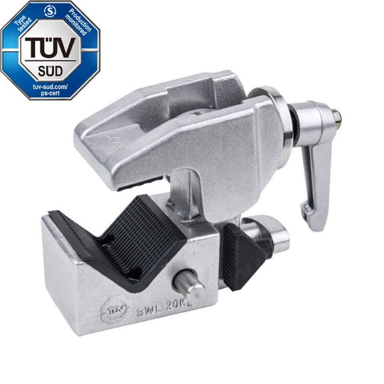 Kupo KCP-710 Super Convi Clamp – Mafer / Super Clamp, Chrome (Stud Sold Separately)