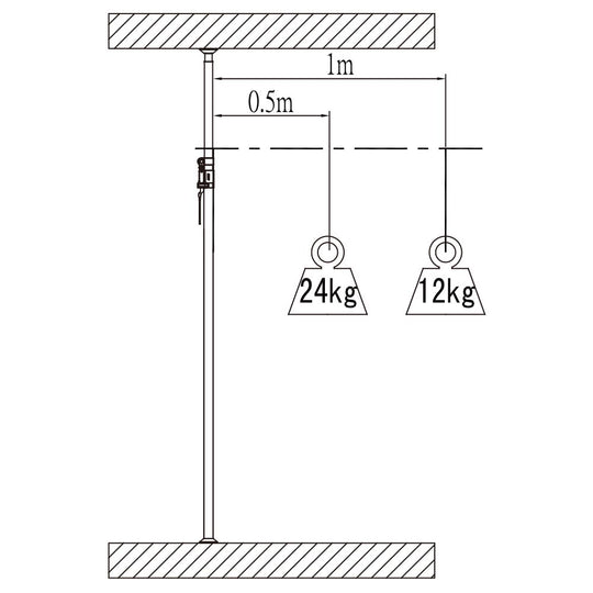 Kupo Kupole Pole Cat – Spring-Loaded Support Pole, 159–270cm