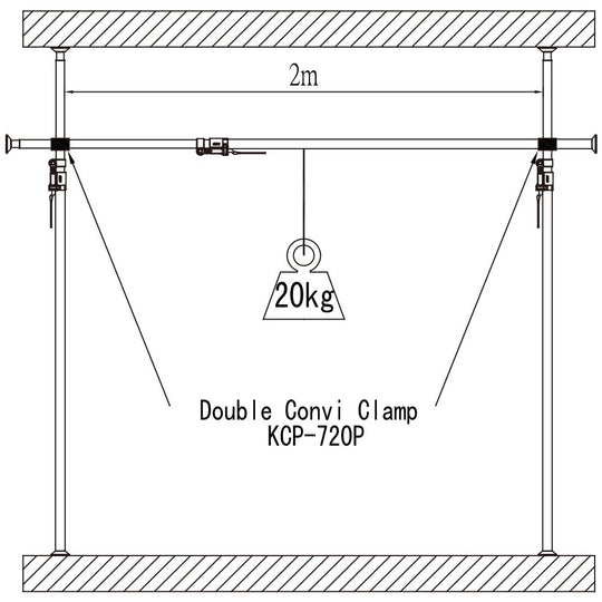 Kupo Kupole Pole Cat – Spring-Loaded Support Pole, 159–270cm