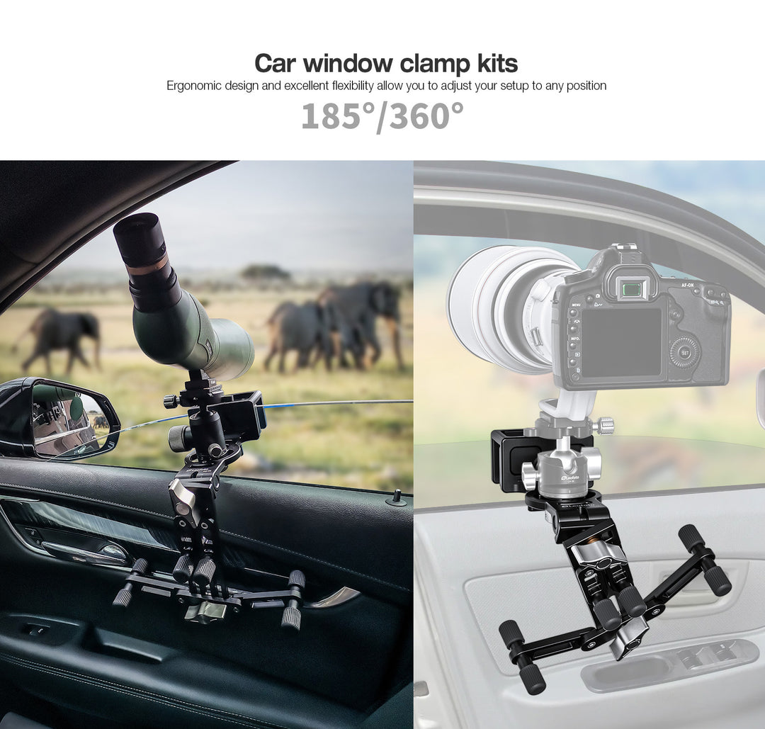 Leofoto WN-02 Car Window Clamp Kit