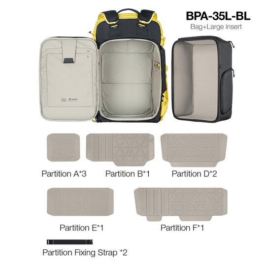 Leofoto 35L Outdoor Camera Backpack with Large Insert