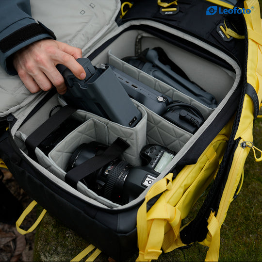 Leofoto 35L Outdoor Camera Backpack with Medium Insert