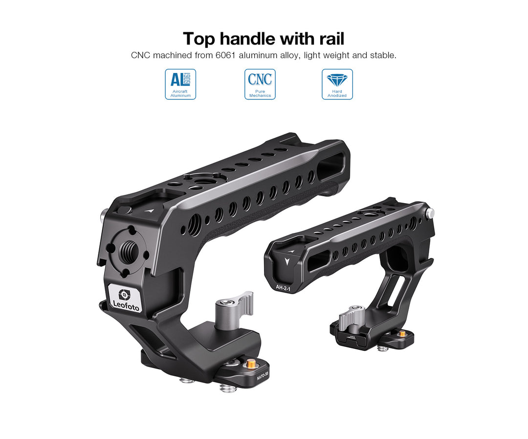 Leofoto AH-2-1 Top Handle | NATO/Picatinny Rail