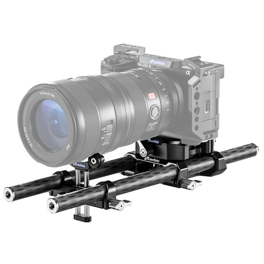 Leofoto BP-01 Universal Base Plate with Dual Carbon Fiber Rods