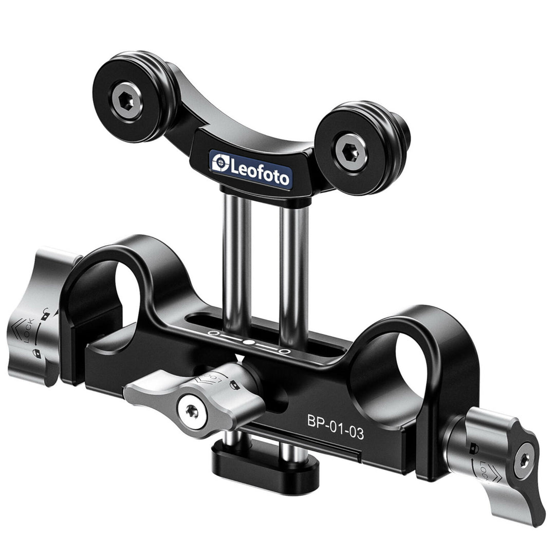 Leofoto BP-01 Universal Base Plate with Dual Carbon Fiber Rods