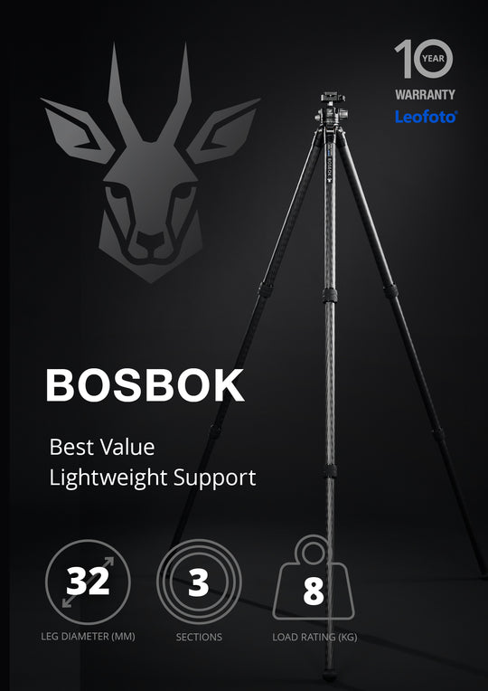 Leofoto Bosbok Carbon Fiber Rifle Sports Tripod Kit