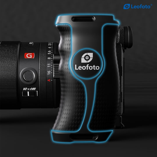 Leofoto CH-5L &amp; CH-5R Carbon Fiber side handle with rail