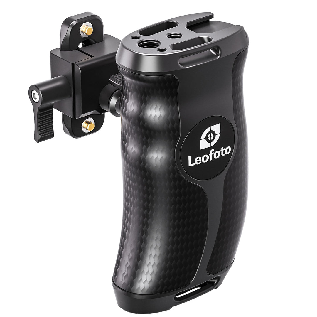 Leofoto CH-5L &amp; CH-5R Carbon Fiber side handle with rail