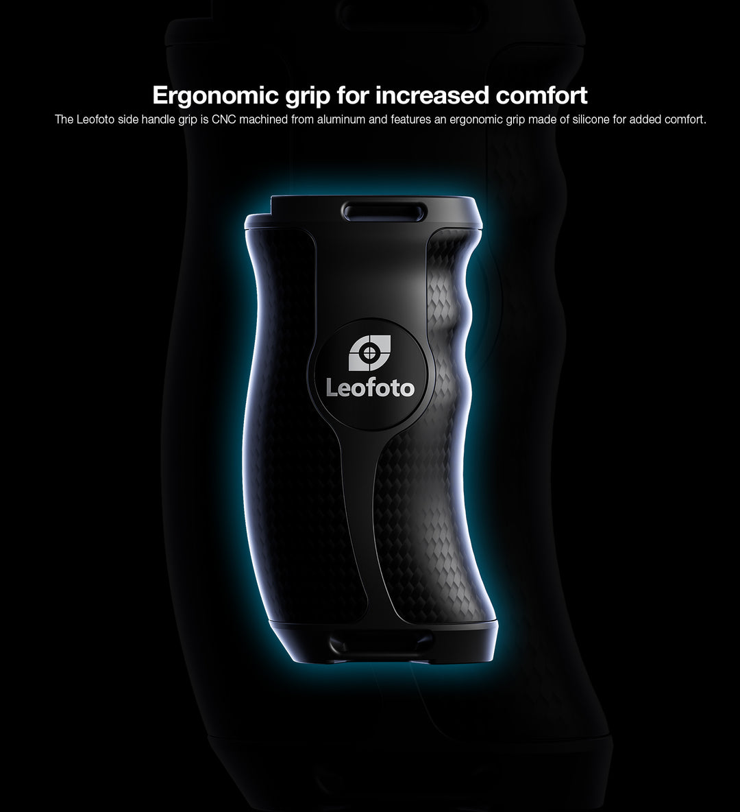 Leofoto CH-5L &amp; CH-5R Carbon Fiber side handle with rail