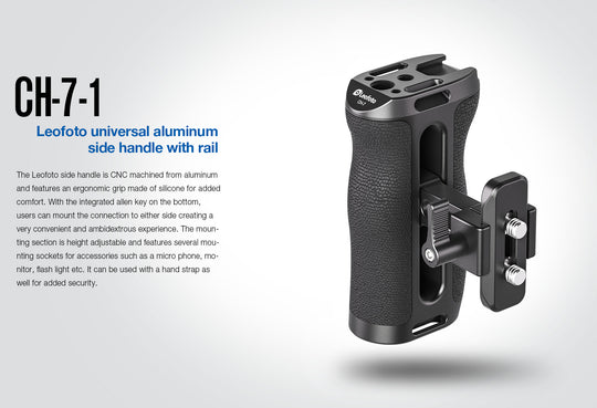Leofoto CH-7-1 Side Handle | NATO/Picatinny Rail