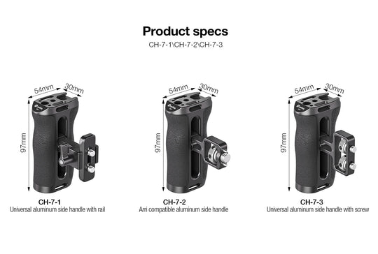 Leofoto CH-7-3 Universal Side Handle | 1/4”-20 Mount