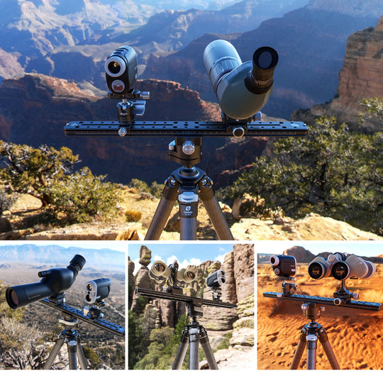 Leofoto FDM-04 Binocular Rangefinder Rail Kit