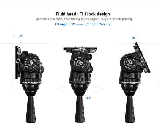 Leofoto FH-20 Professional Fluid Video Head