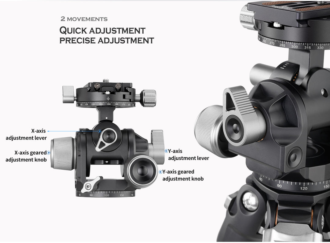 Leofoto G4 Geared Tripod Head
