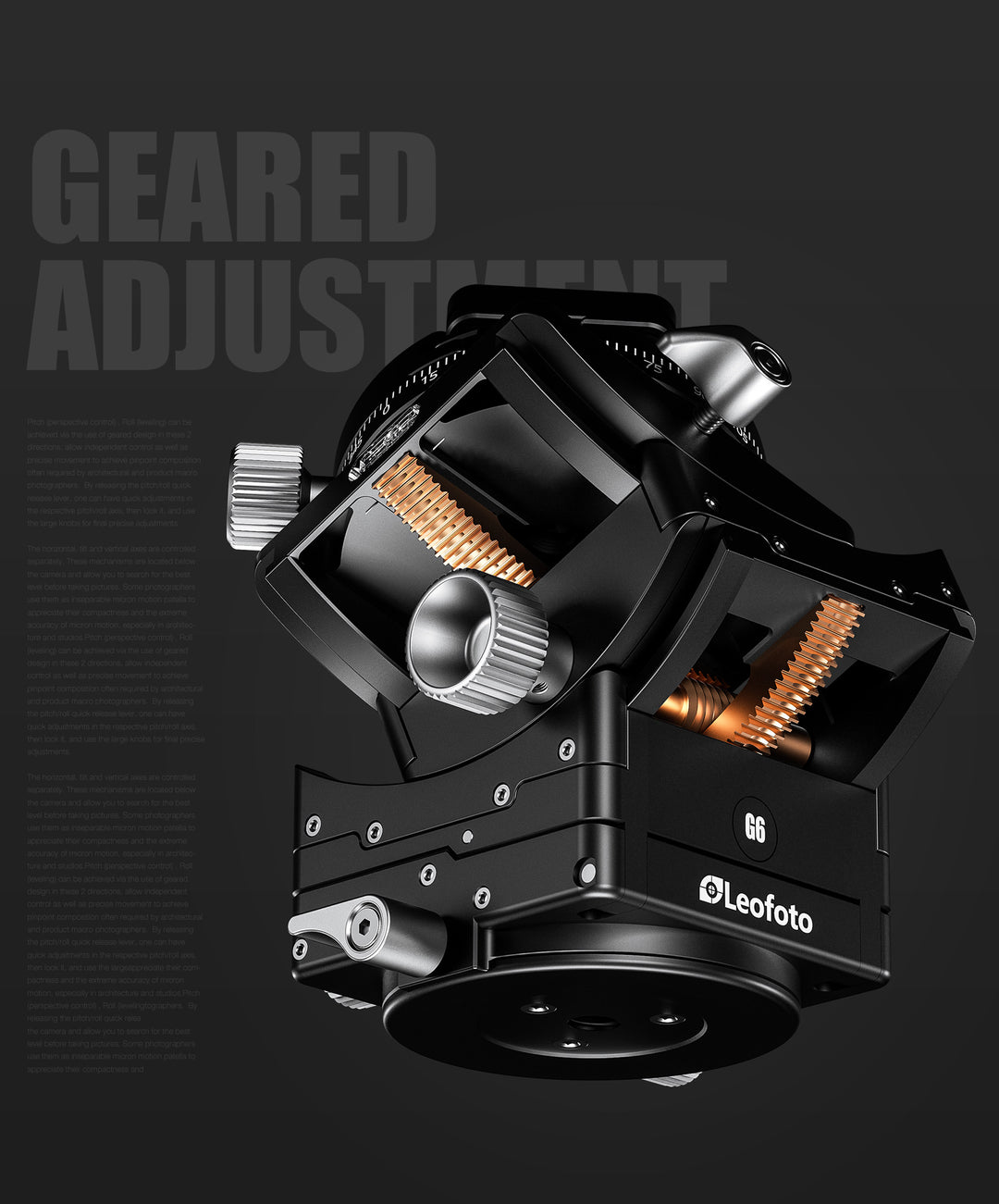 Leofoto G6 Precision Geared Head