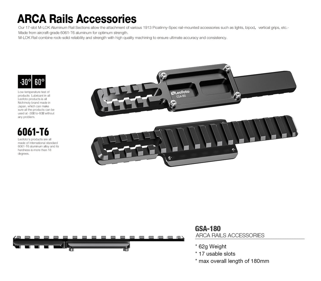 Leofoto GSA Arca Rails