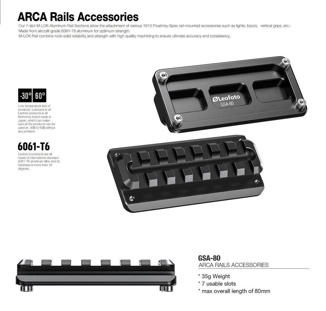 Leofoto GSA Arca Rails