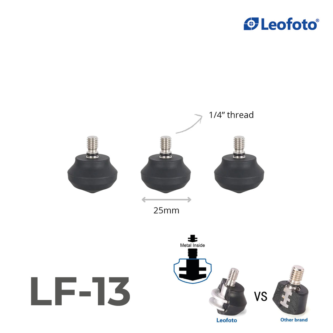 Leofoto LF/LS Rubber Feet for Tripods (Set of 3)