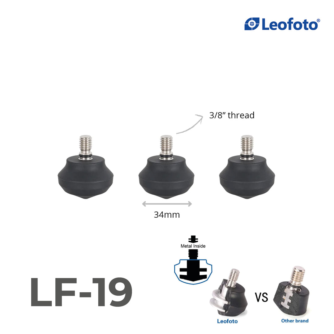 Leofoto LF/LS Rubber Feet for Tripods (Set of 3)