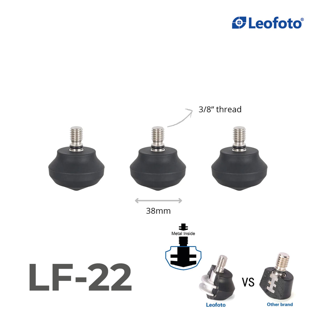 Leofoto LF/LS Rubber Feet for Tripods (Set of 3)