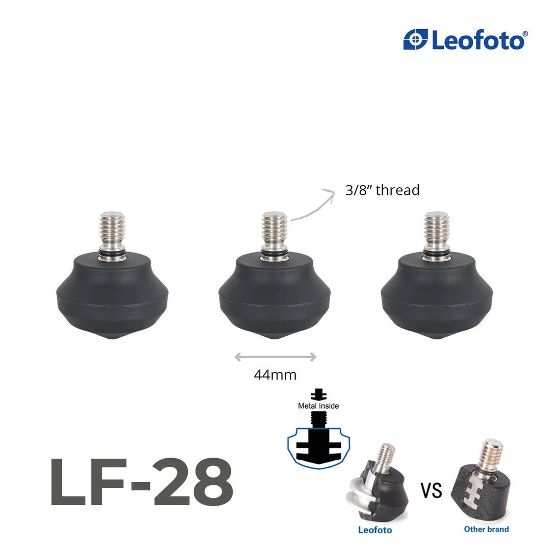 Leofoto LF/LS Rubber Feet for Tripods (Set of 3)