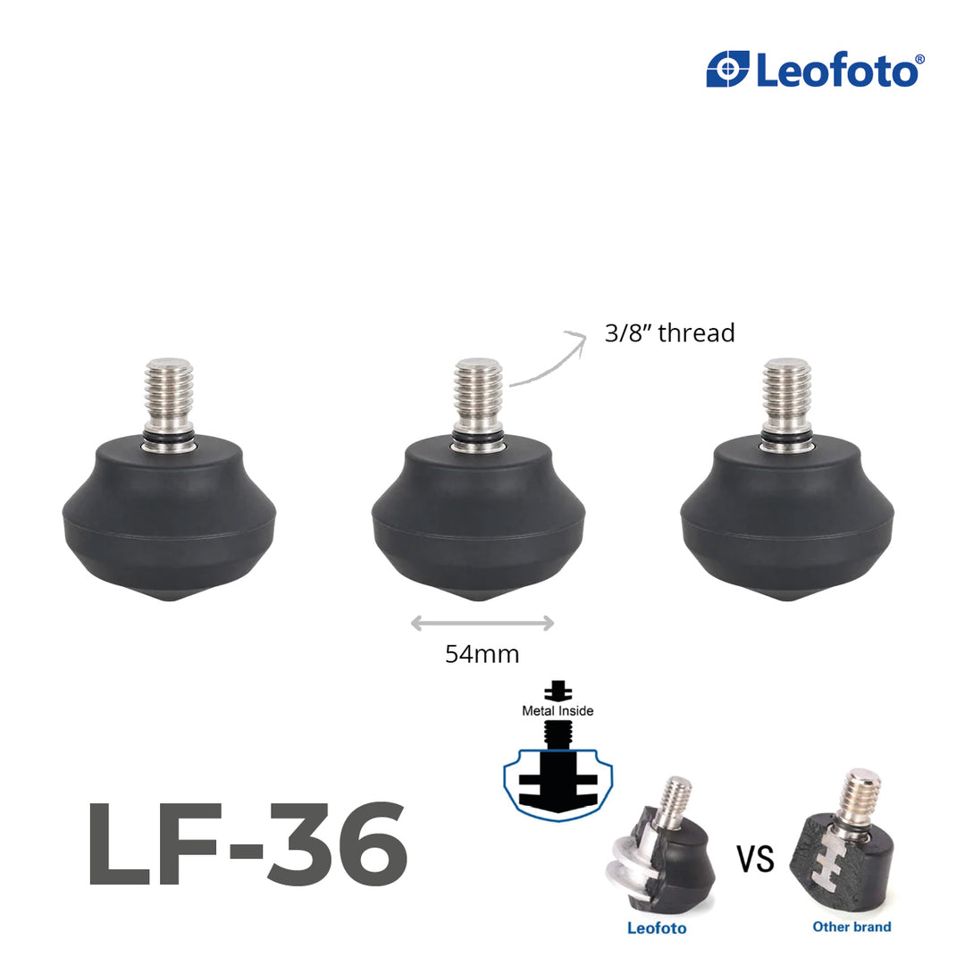 Leofoto LF/LS Rubber Feet for Tripods (Set of 3)