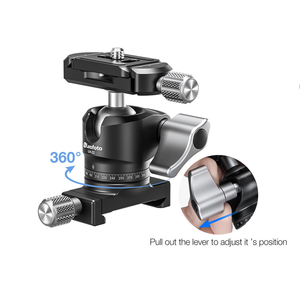 Leofoto LH-22 Low Profile Ballhead (FDM Version)