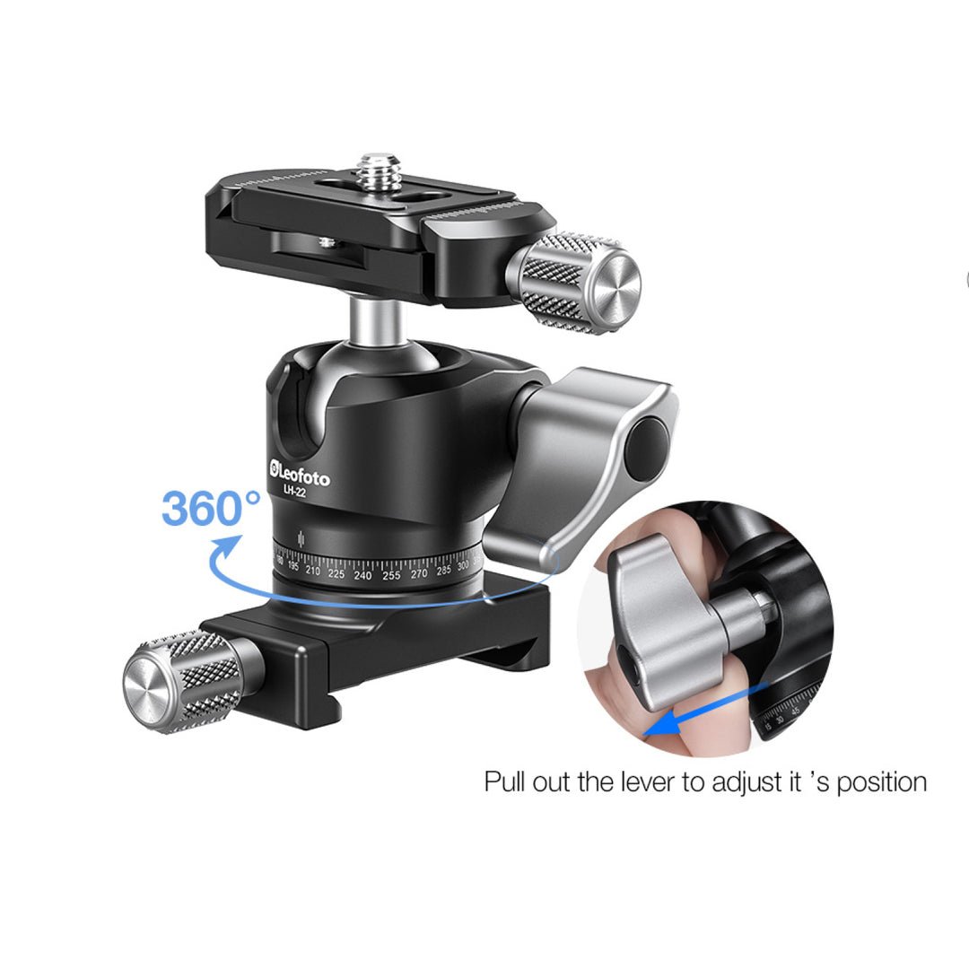 Leofoto LH-22 Low Profile Ballhead (FDM Version)