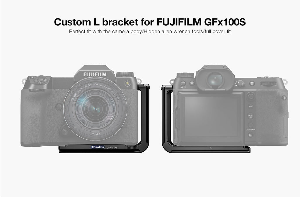 Leofoto LPF-GFX-100S L-Bracket for Fujifilm GFX 100S/GFX 50SII