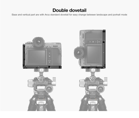 Leofoto LPF-GFX100II L-bracket for Fujifilm GFX100II