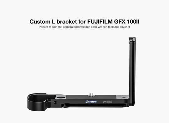Leofoto LPF-GFX100II L-bracket for Fujifilm GFX100II