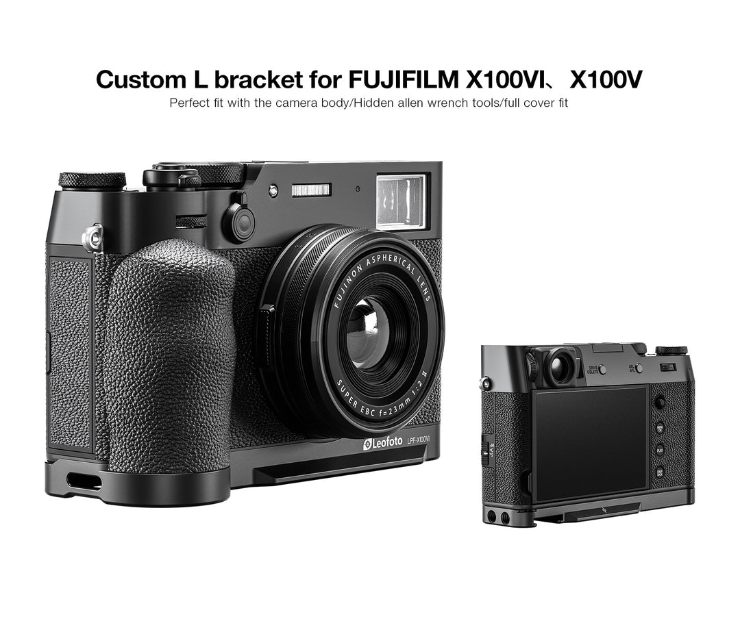 Leofoto LPF-X100VI L-Bracket for Fujifilm X100VI / X100V