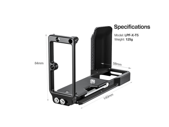 Leofoto LPF-X-T5 L-Bracket for Fujifilm X-T5