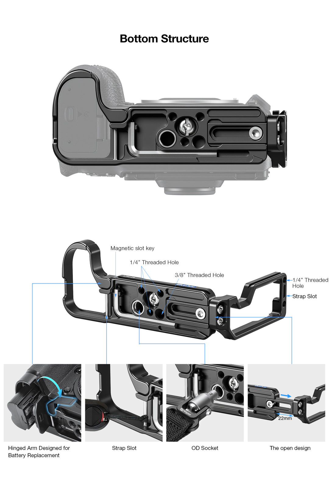 Leofoto LPN-Z8 Combo L-bracket for Nikon Z8