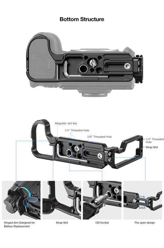 Leofoto LPN-Z8 Combo L-bracket for Nikon Z8