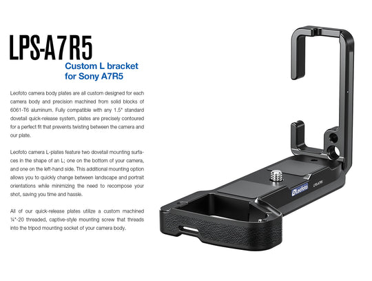 Leofoto LPS-A7R5 L-bracket for Sony A7R5