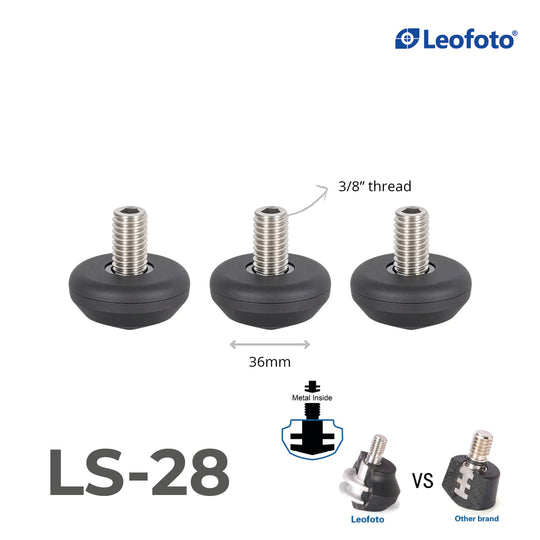 Leofoto LF/LS Rubber Feet for Tripods (Set of 3)
